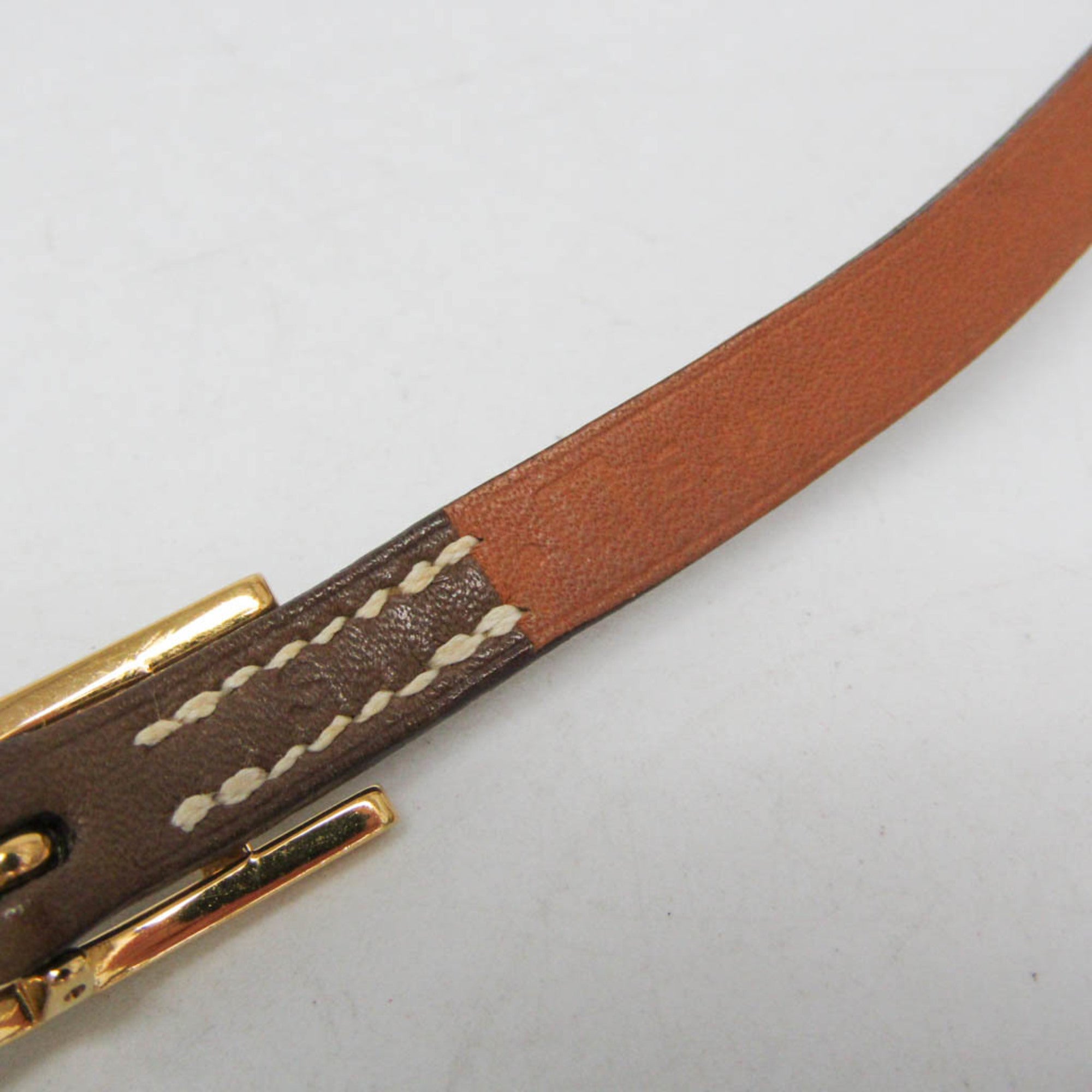 Hermes Hapi 3 Leather Beige Leather Bracelet Jewelry (Pre-Owned)
