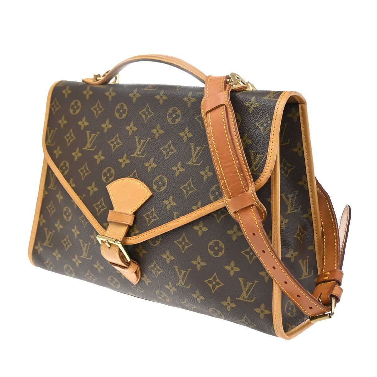 Louis Vuitton Beverly Monogram Canvas Brown Canvas Briefcase Bag (Pre-Owned)
