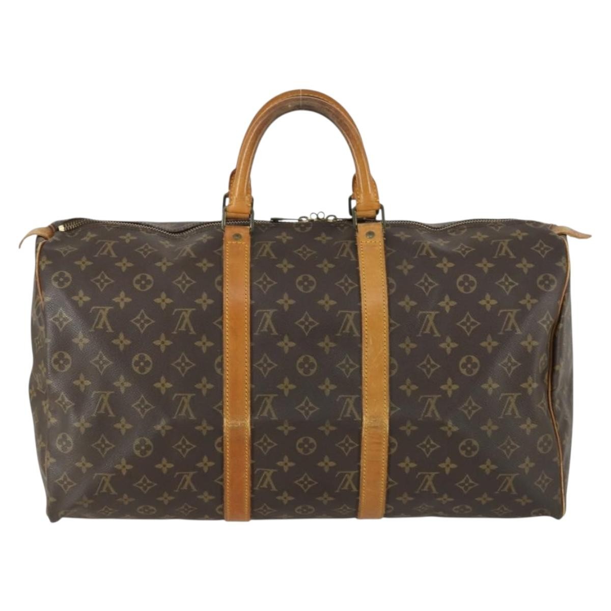 Louis Vuitton Keepall Monogram Canvas Brown Canvas Travel Bag Bag (Pre-Owned)