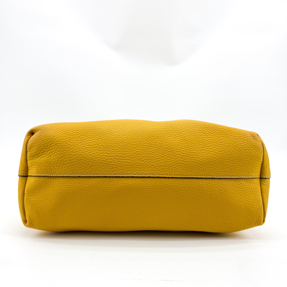 Prada Front Pocket Convertible Tote Leather Yellow Leather Tote Bag Bag (Pre-Owned)