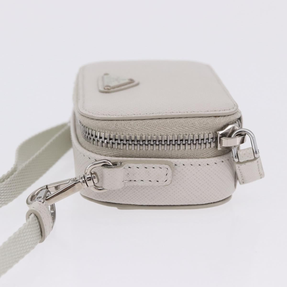 Prada Brique Camera Crossbody Bag Saffiano Leather Beige Leather Clutche & Pouche Bag (Pre-Owned)