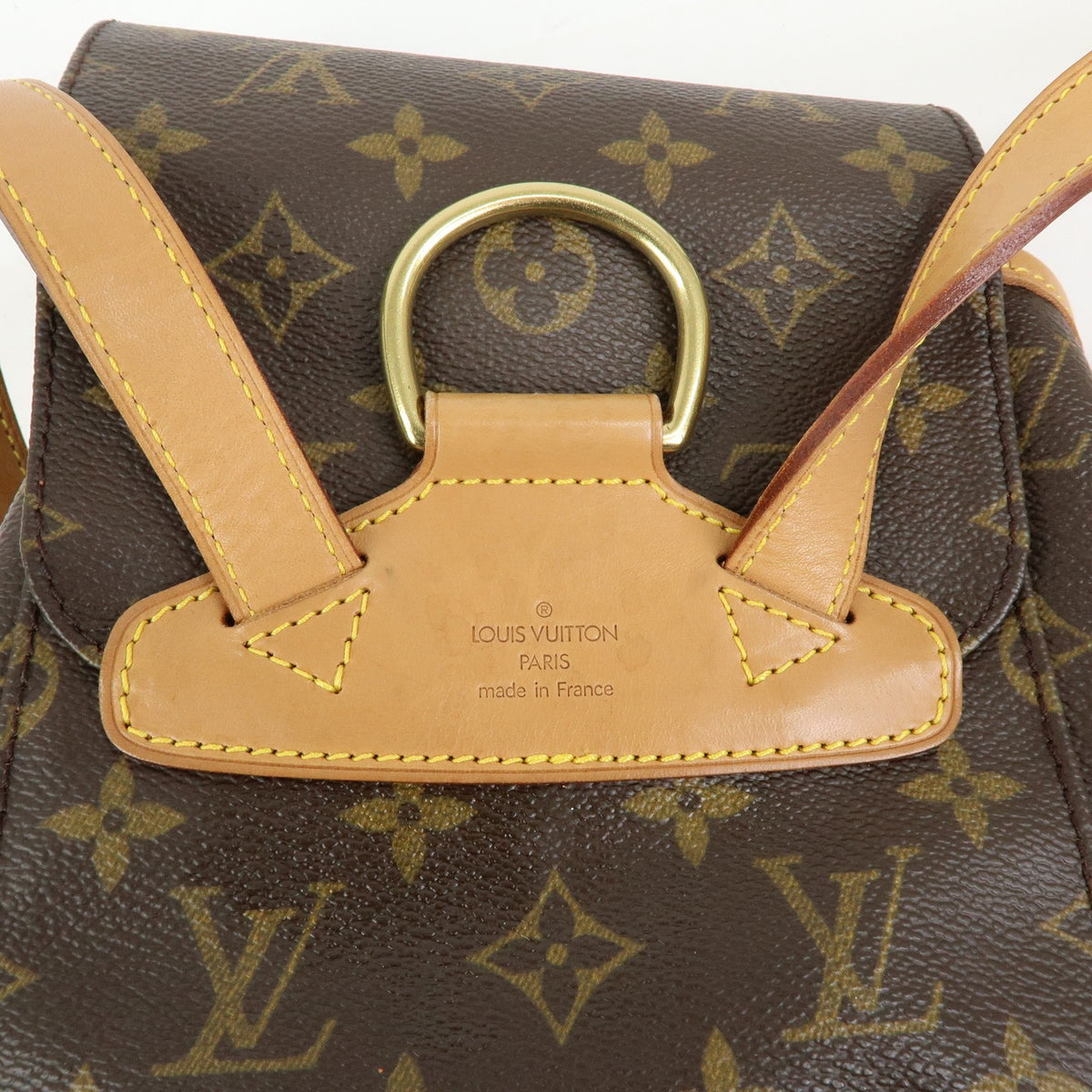 Louis Vuitton Vintage Montsouris Monogram Canvas Brown Canvas Backpack Bag (Pre-Owned)