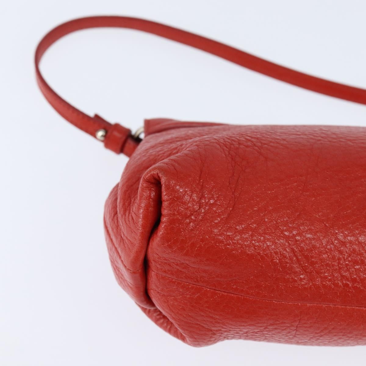 Chloe Lily Leather Red Leather Shoulder Bag Bag (Pre-Owned)