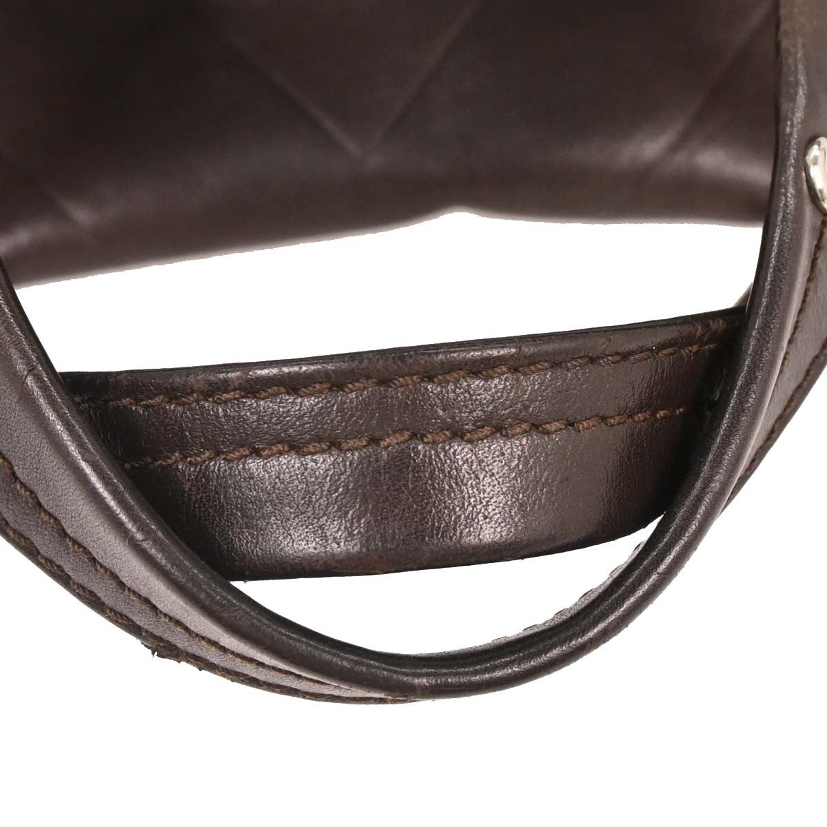Chanel All Day Long Chevron Leather Brown Leather Tote Bag Bag (Pre-Owned)