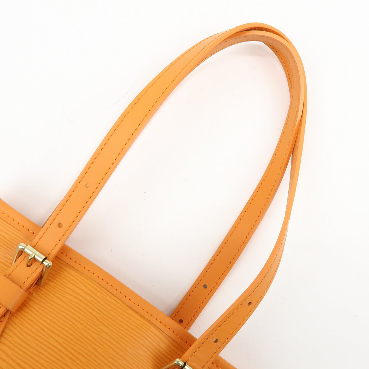 Louis Vuitton Petit Bucket Epi Leather Orange Leather Handbag (Pre-Owned)