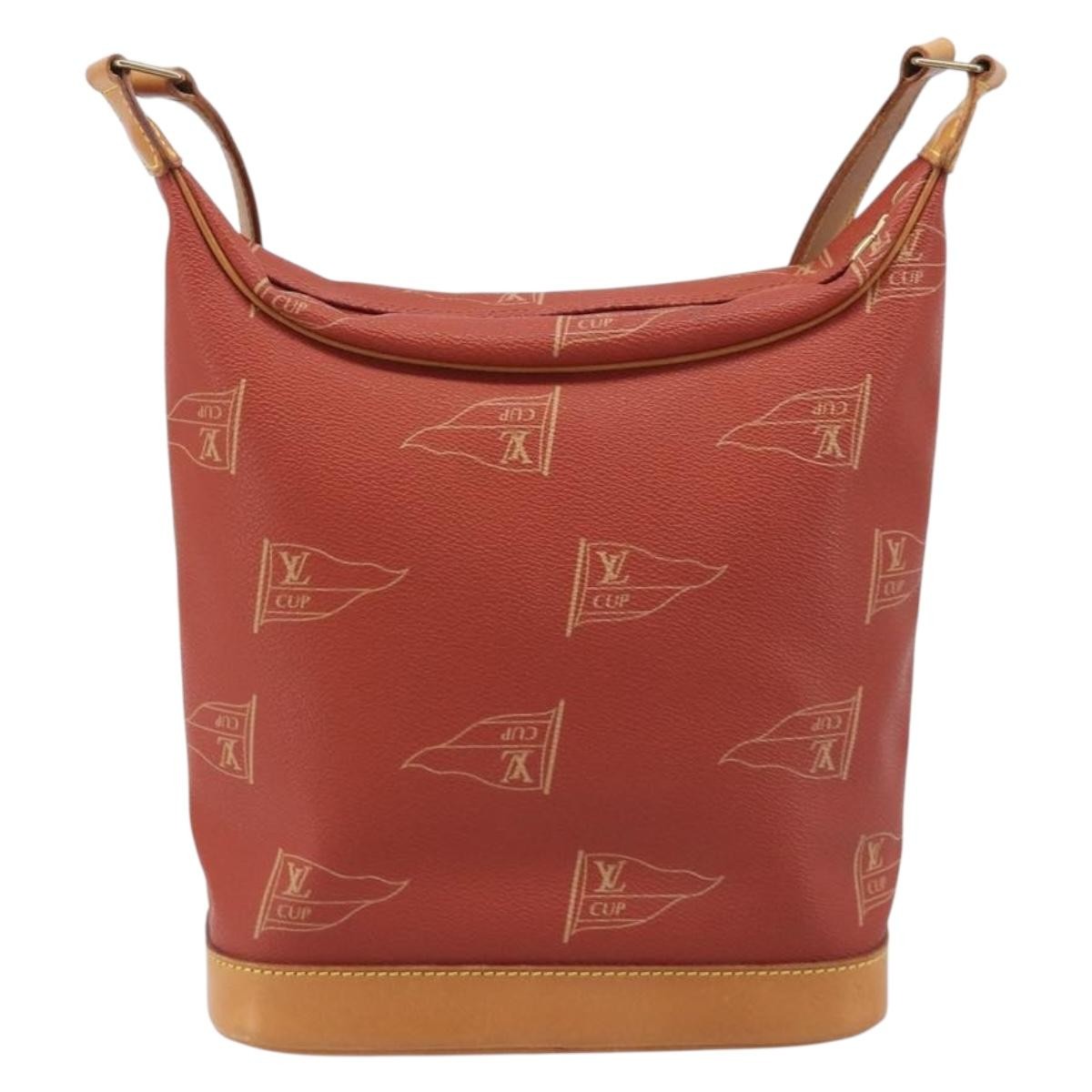 Louis Vuitton Cup Le Touquet Cup Canvas Red Canvas Shoulder Bag Bag (Pre-Owned)