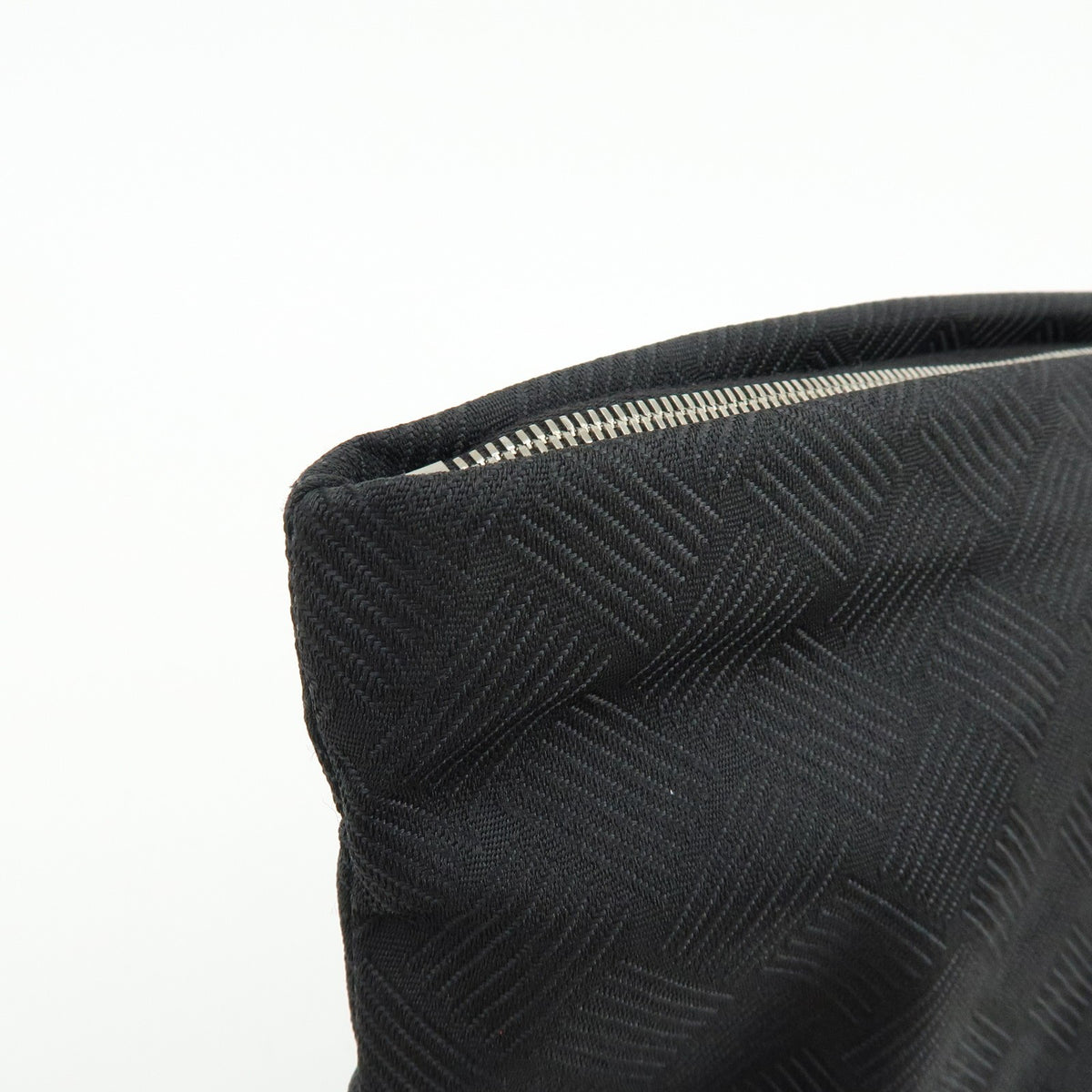 Bottega Veneta Vintage Clutch Nylon Black Nylon Clutche & Pouche Bag (Pre-Owned)