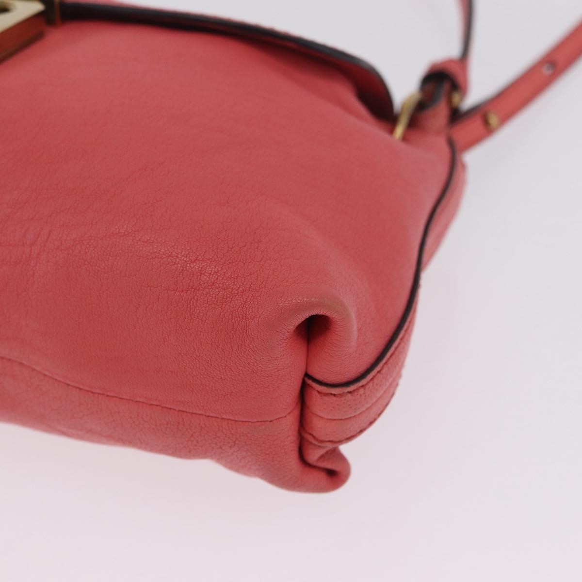 Chloe Elsie Satchel Leather Pink Leather Shoulder Bag Bag (Pre-Owned)