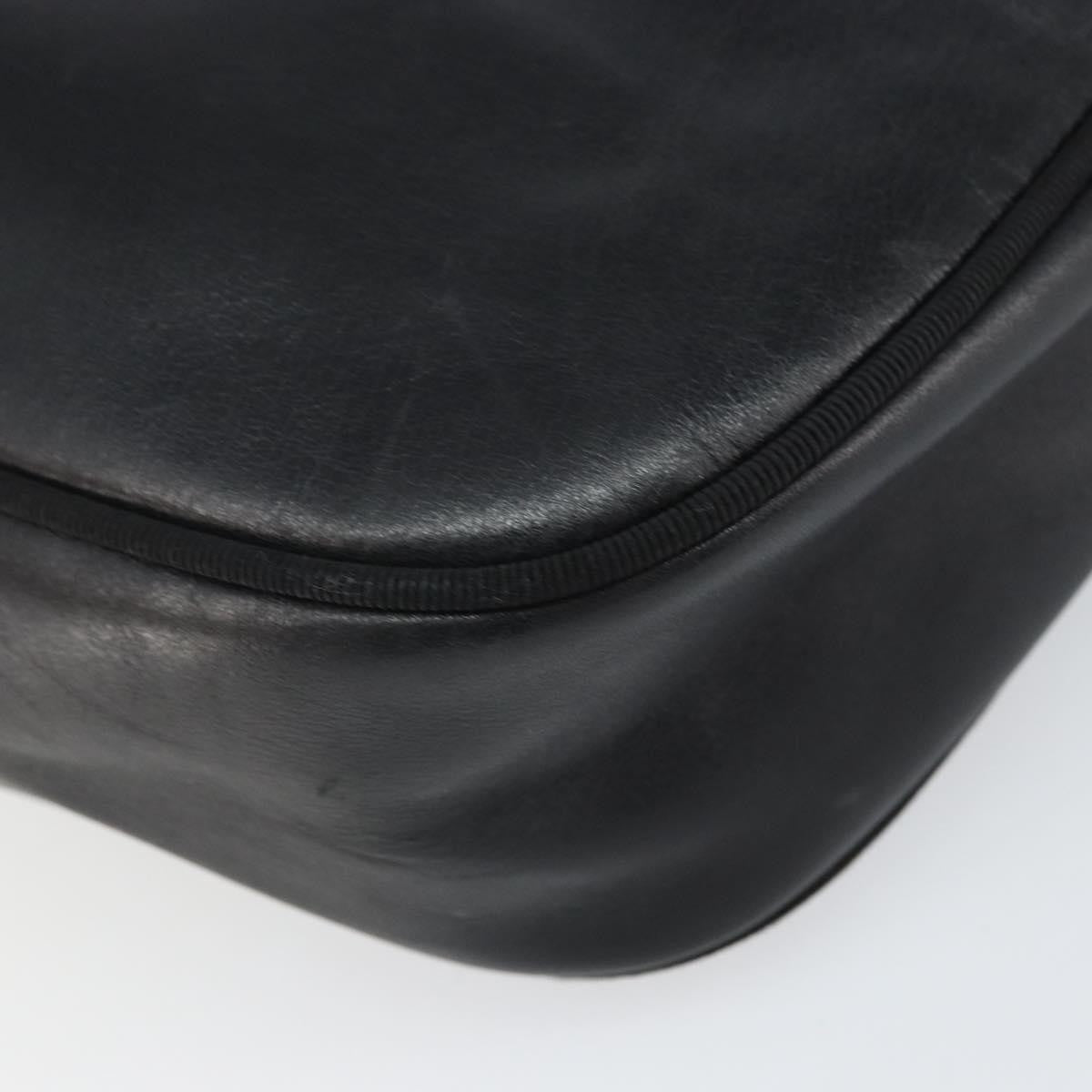 Salvatore Ferragamo Vara Bow Camera Leather Black Leather Shoulder Bag Bag (Pre-Owned)