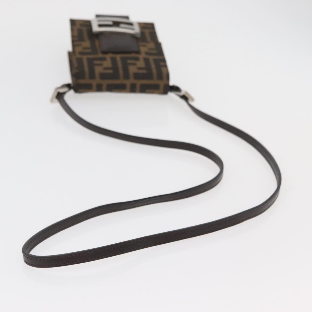 Fendi Baguette Zucca Canvas Brown Canvas Handbag (Pre-Owned)