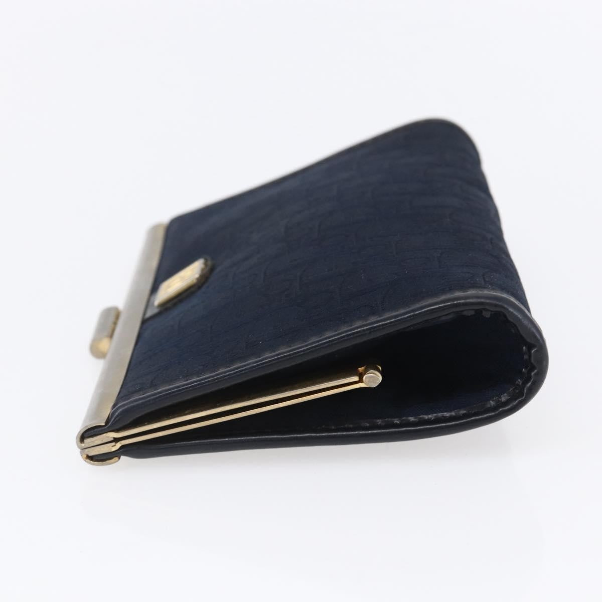 Christian Dior Vintage Trotter Canvas Navy Canvas Clutche & Pouche Bag (Pre-Owned)