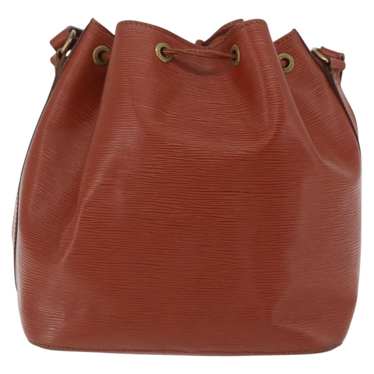 Louis Vuitton Petit Noe Epi Leather Brown Leather Handbag (Pre-Owned)