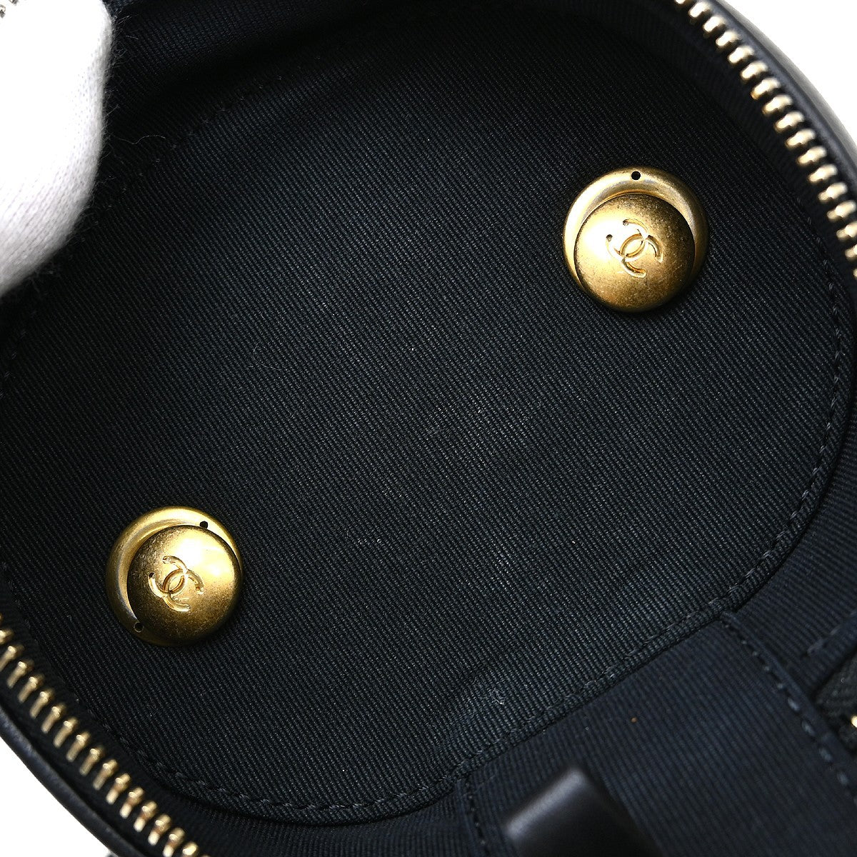 Chanel Side Note Vanity Case Quilted Lambskin Black Leather Shoulder Bag Bag (Pre-Owned)