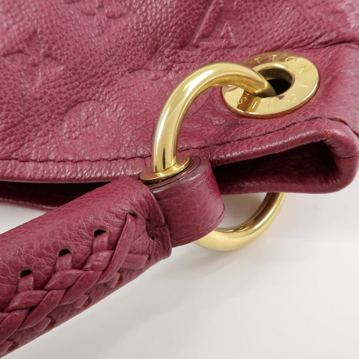 Louis Vuitton Artsy Monogram Empreinte Leather Burgundy Leather Handbag (Pre-Owned)