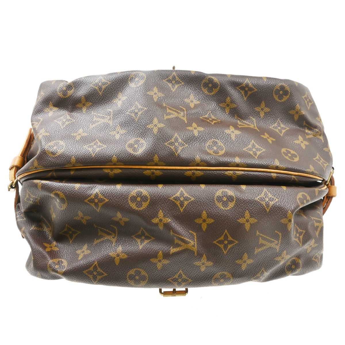 Louis Vuitton Saumur Monogram Canvas Brown Canvas Shoulder Bag Bag (Pre-Owned)