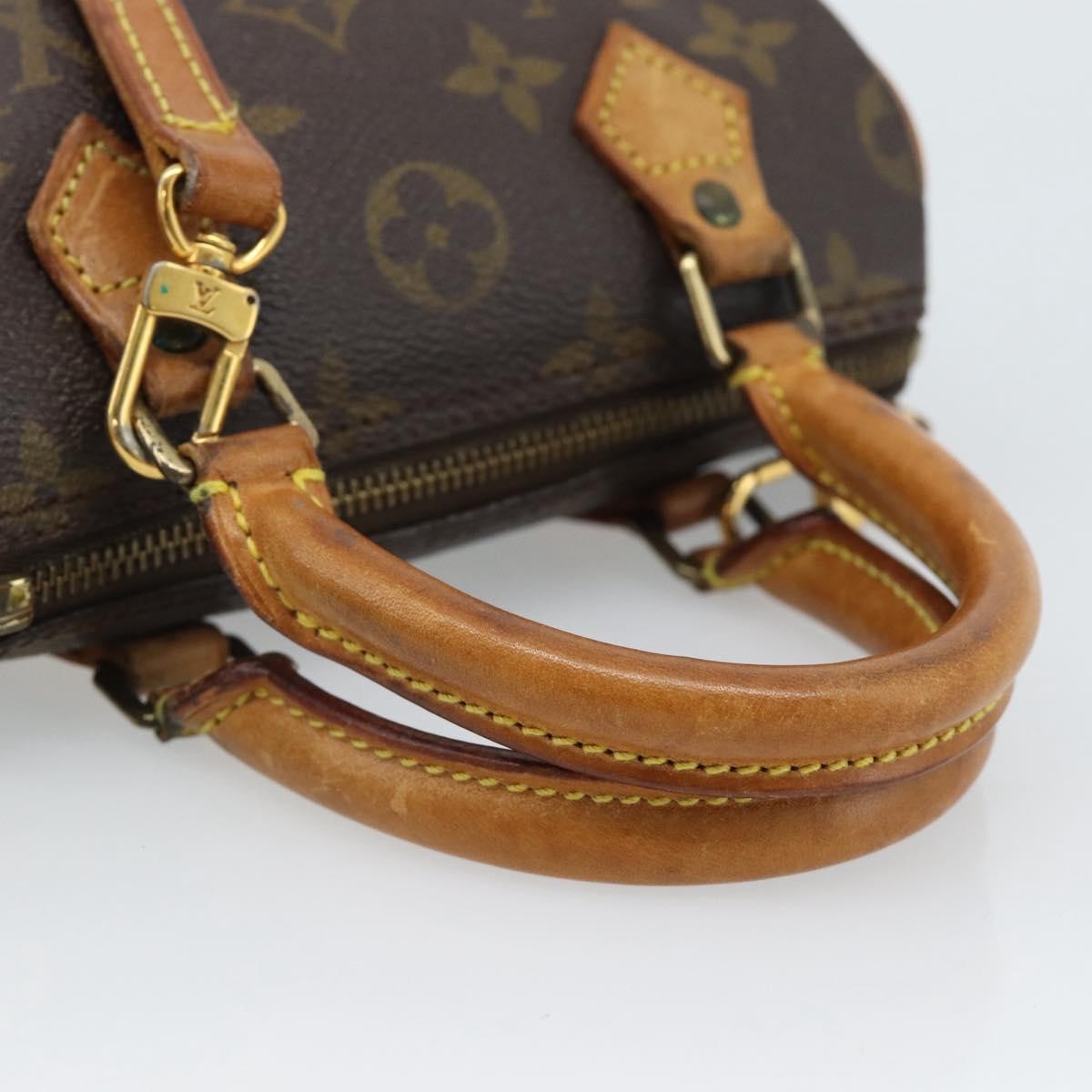Louis Vuitton Speedy Mini Hl Monogram Canvas Brown Canvas Handbag (Pre-Owned)