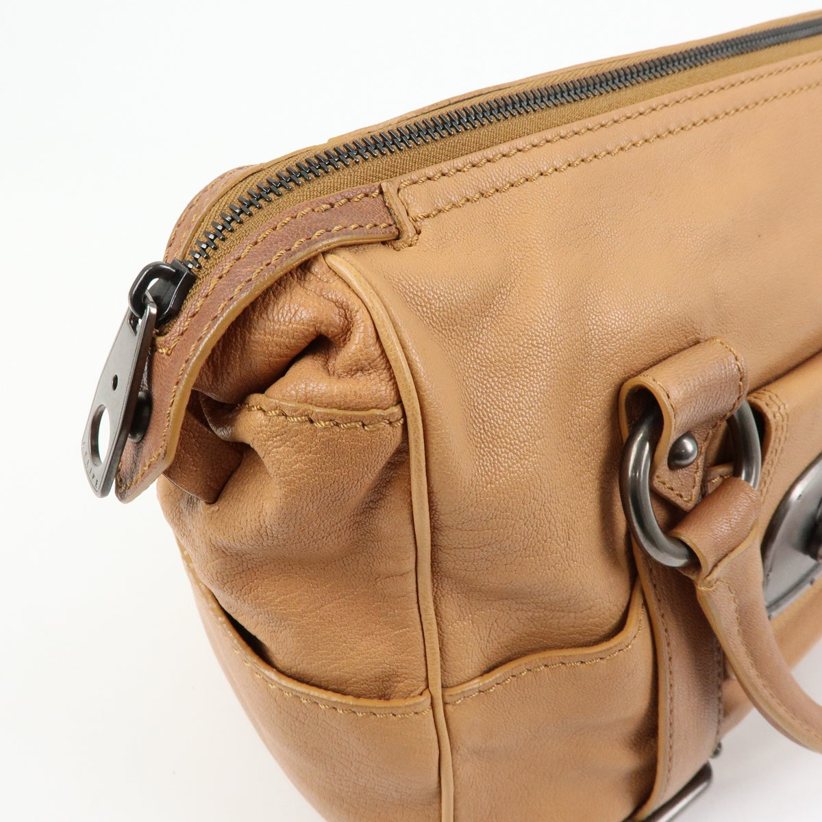 Celine Handbag Leather Brown Leather Handbag (Pre-Owned)
