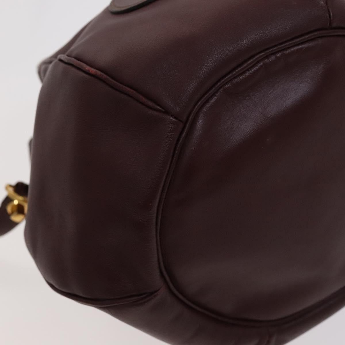 Cartier Must De Cartier Leather Red Leather Shoulder Bag Bag (Pre-Owned)