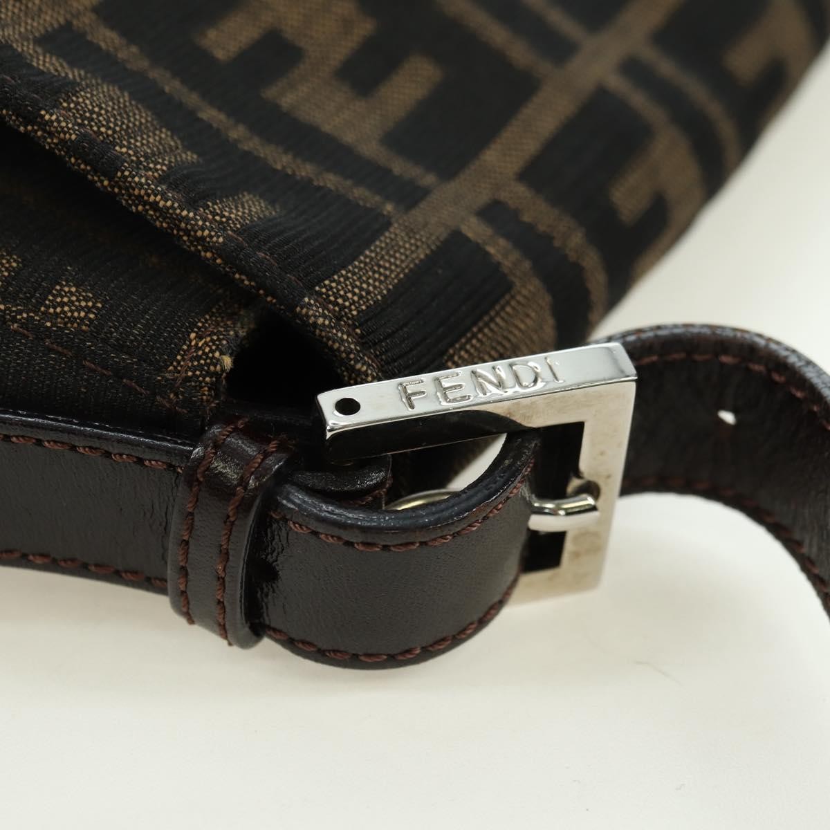Fendi Mama Forever Zucca Canvas Brown Canvas Handbag (Pre-Owned)