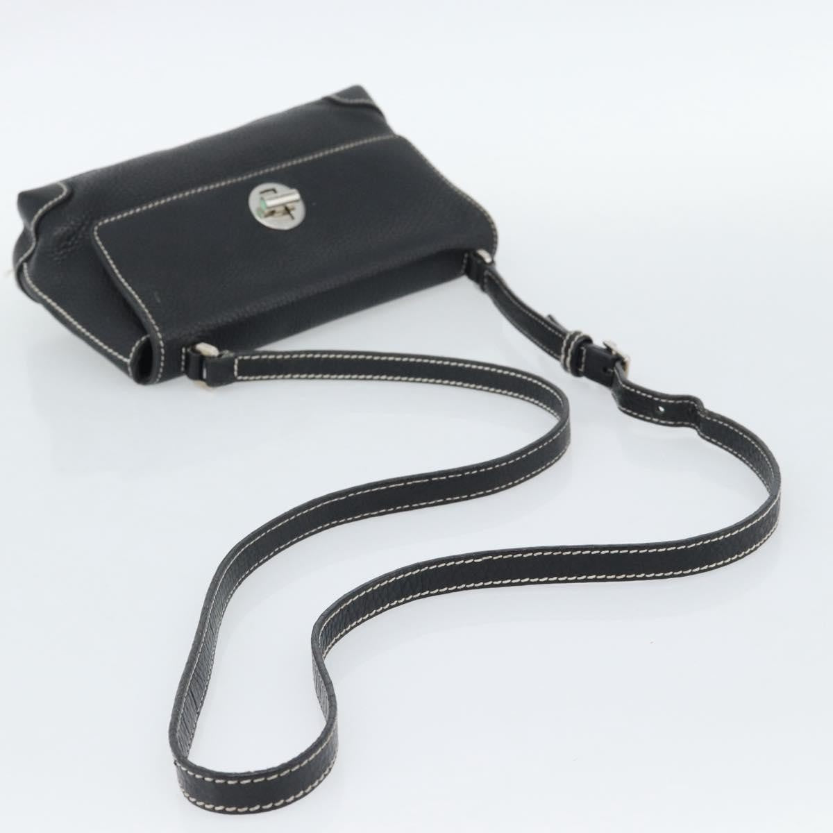 Tiffany & Co. Vintage Leather Black Leather Shoulder Bag Bag (Pre-Owned)