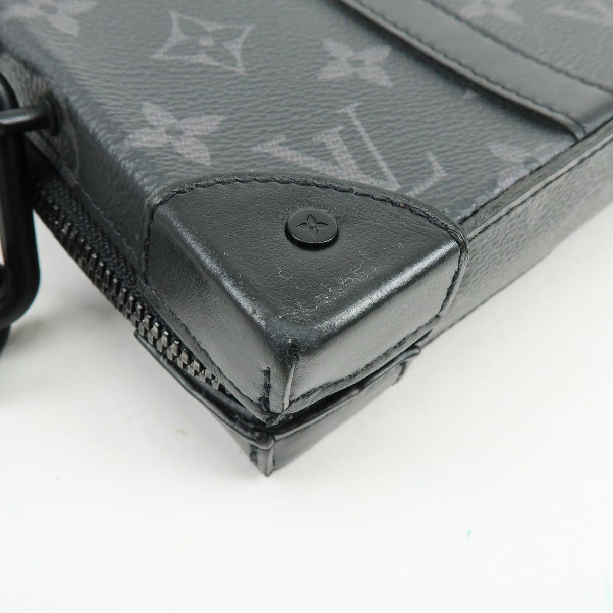 Louis Vuitton Soft Trunk Monogram Eclipse Canvas Black Canvas Wallets Accessory (Pre-Owned)