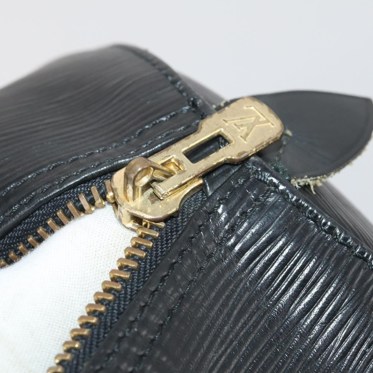 Louis Vuitton Keepall Epi Black Leather Travel Bag Bag (Pre-Owned)