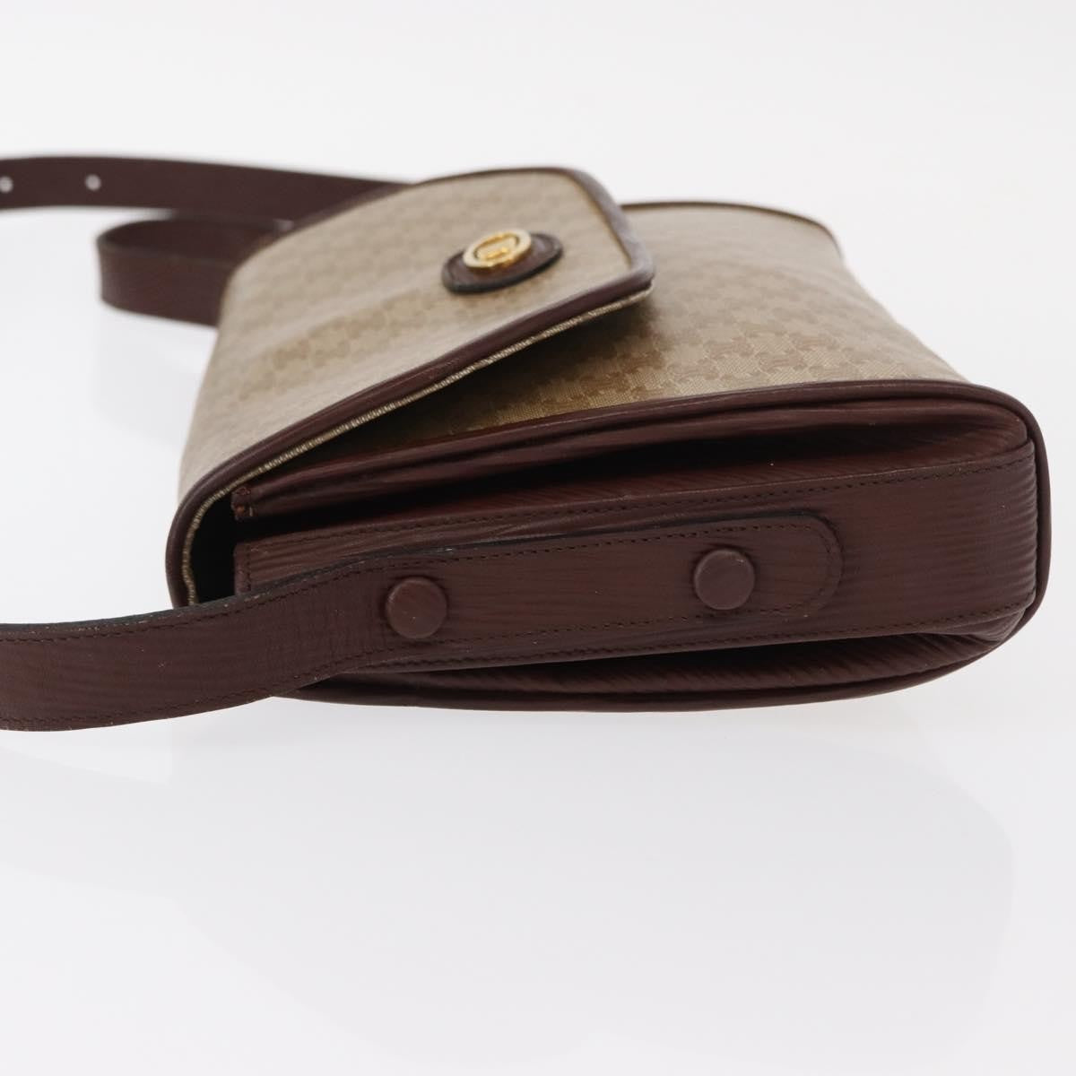 Celine Vintage Macadam Canvas And Leather Beige Canvas Shoulder Bag Bag (Pre-Owned)