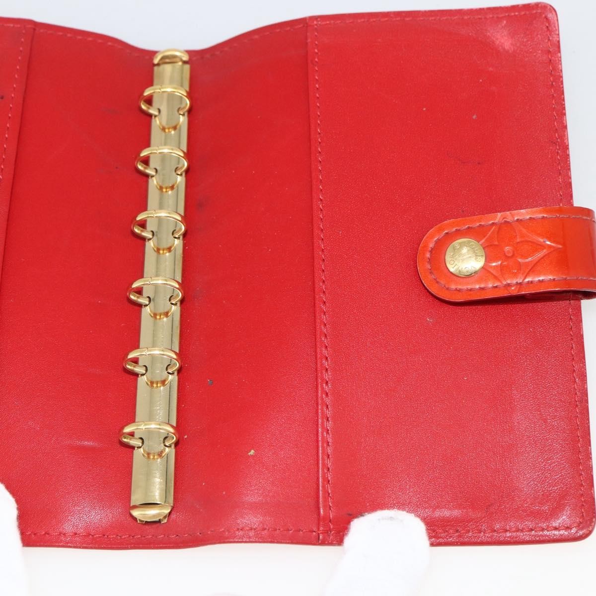 Louis Vuitton Agenda Cover Patent Leather Red Patent_Leather Clutche & Pouche Bag (Pre-Owned)