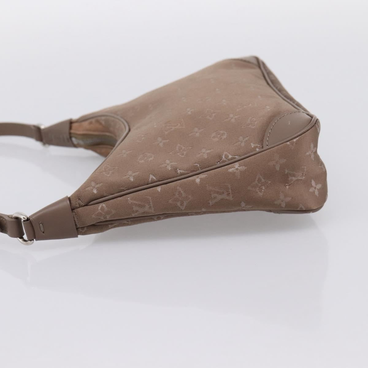 Louis Vuitton Boulogne Monogram Satin Beige Canvas Handbag (Pre-Owned)