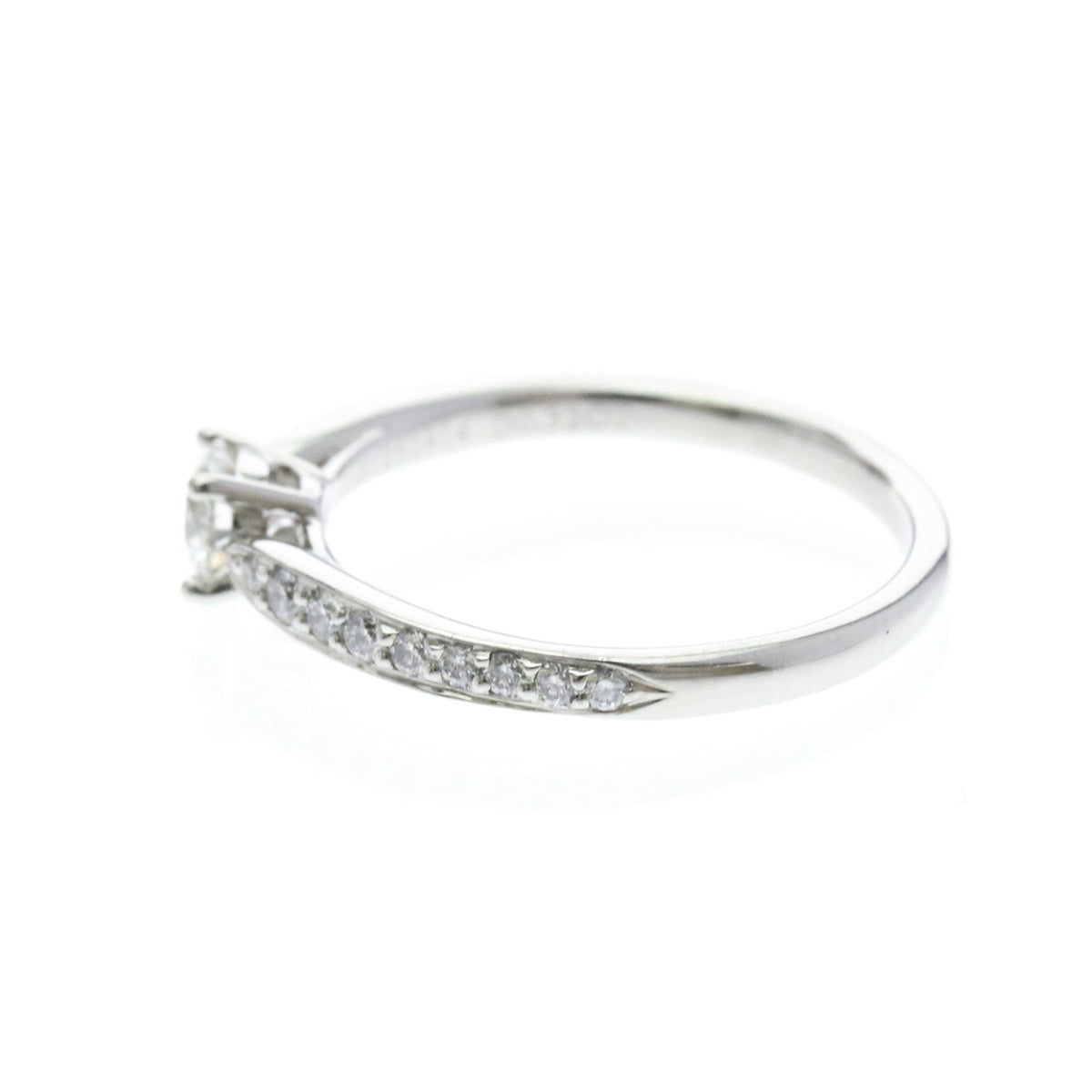 Tiffany & Co. Harmony Band Platinum And Diamonds Silver Platinum Ring Jewelry (Pre-Owned)