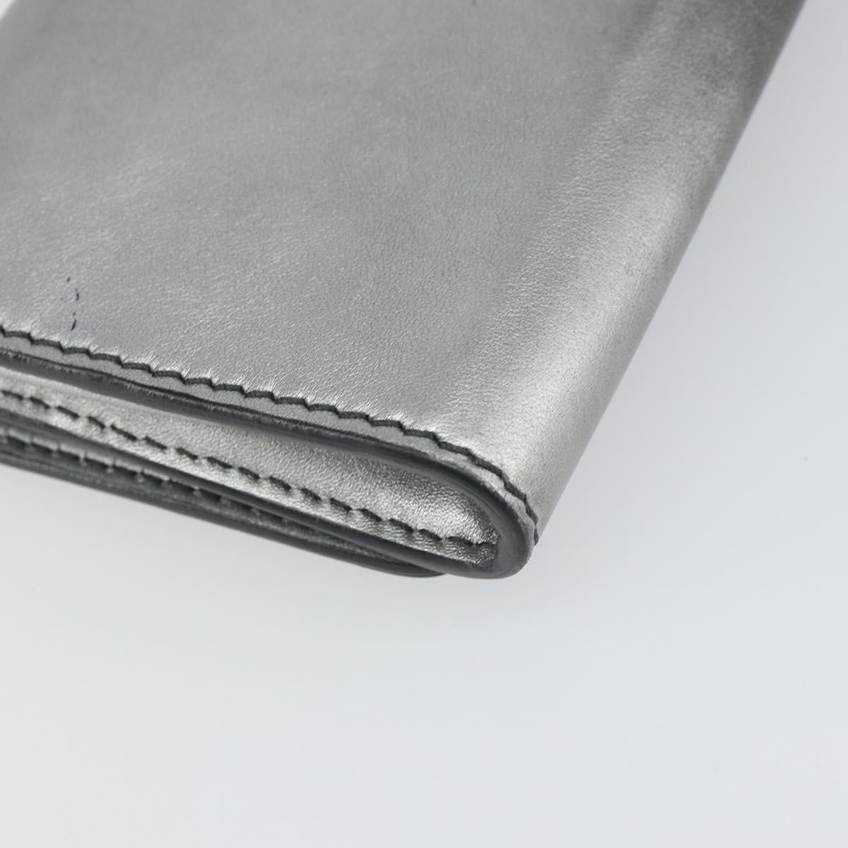 Christian Dior J'adior Croisiere Chain Leather Silver Leather Clutche & Pouche Bag (Pre-Owned)