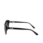 Bvlgari Women Triangle Crystal Plastic Cat Eye Sunglasses