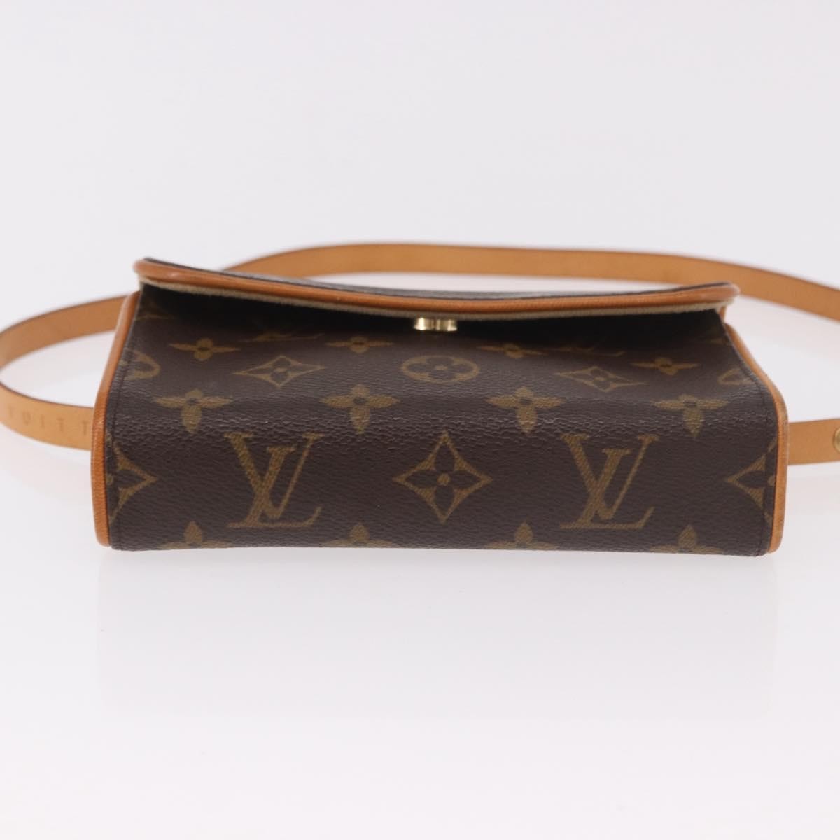 Louis Vuitton Florentine Waist Monogram Canvas Brown Canvas Clutche & Pouche Bag (Pre-Owned)