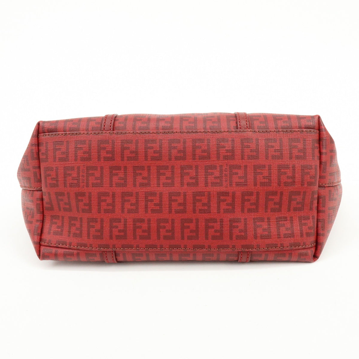 Fendi Superstar Zucchino Coated Canvas Red Pvc Tote Bag Bag (Pre-Owned)