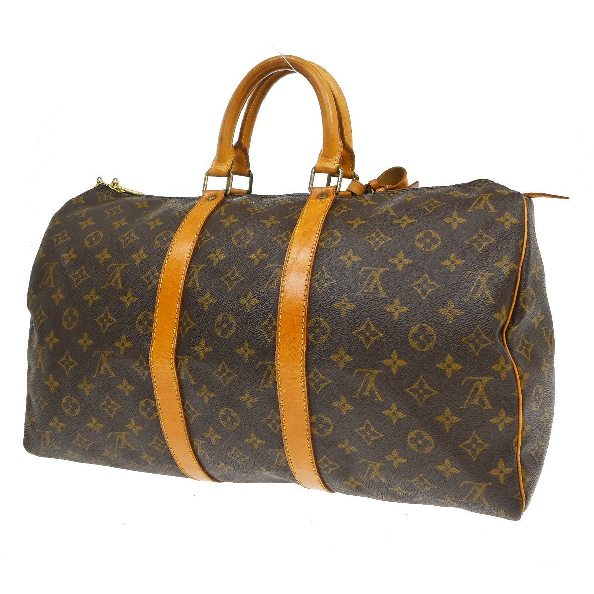 Louis Vuitton Keepall Monogram Canvas Brown Canvas Travel Bag Bag (Pre-Owned)