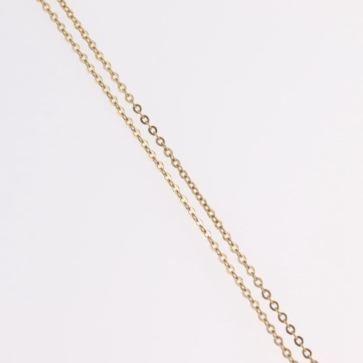 Christian Dior Logo Heart Pendant Metal Gold Metal Necklace Jewelry (Pre-Owned)