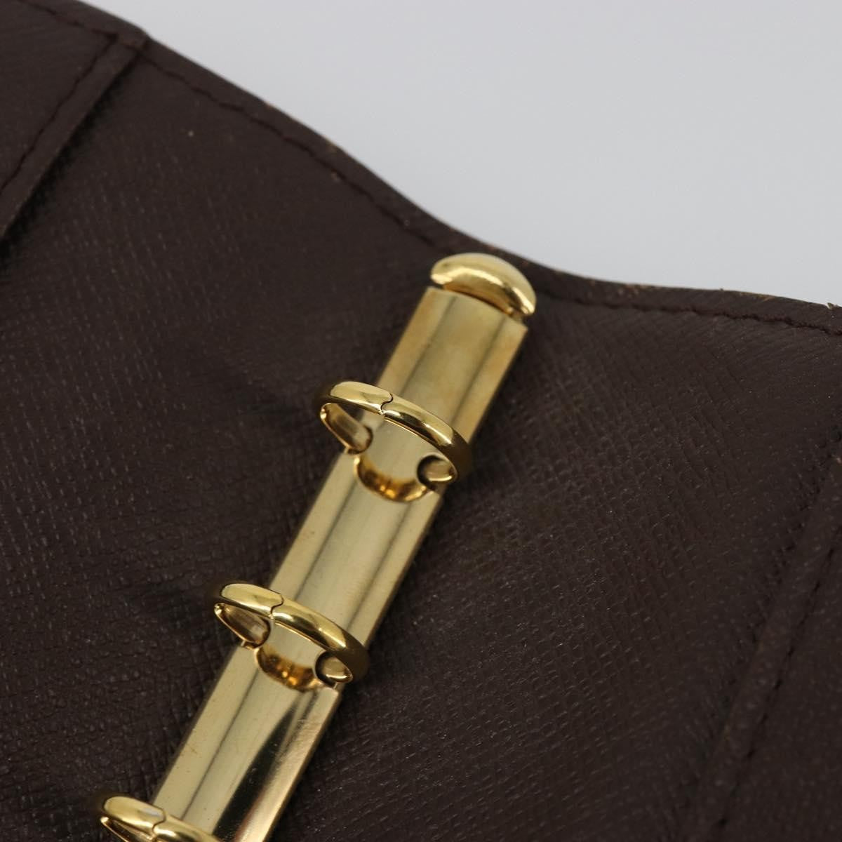 Louis Vuitton Ring Agenda Cover Damier Brown Canvas Briefcase Bag (Pre-Owned)