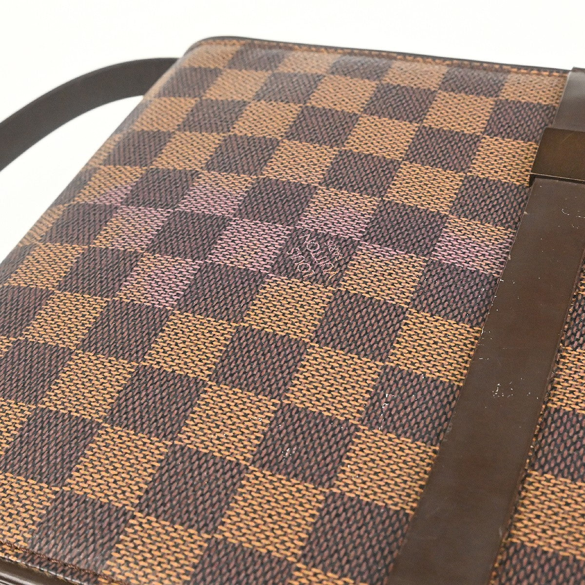 Louis Vuitton Tribeca Carre Damier Brown Canvas Handbag (Pre-Owned)