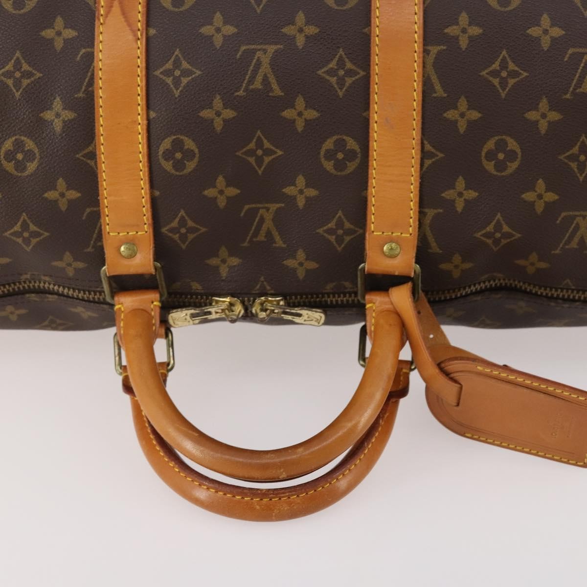 Louis Vuitton Keepall Monogram Canvas Brown Canvas Travel Bag Bag (Pre-Owned)