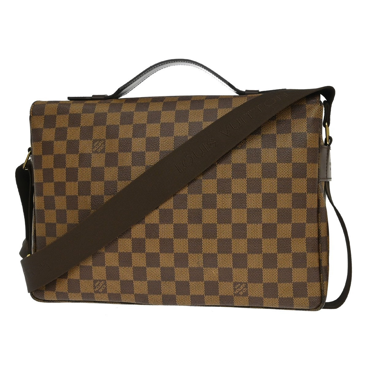 Louis Vuitton Broadway Damier Ebene Brown Canvas Handbag (Pre-Owned)