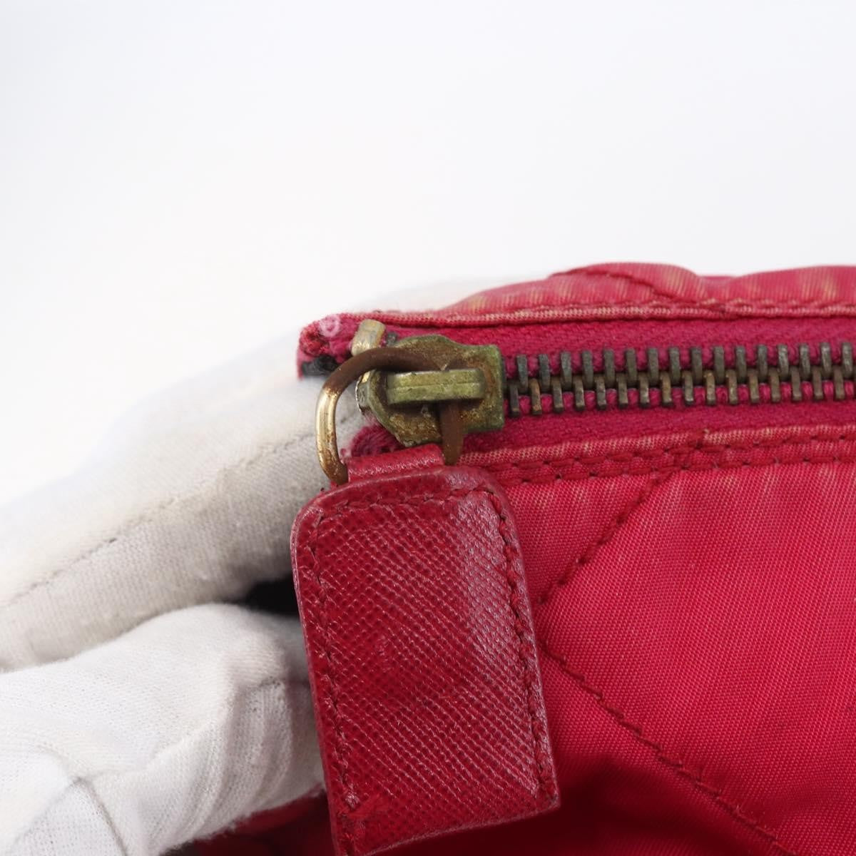 Prada Re-Edition 1995 Chain Tote Quilted Re-Nylon Pink Nylon Shoulder Bag Bag (Pre-Owned)