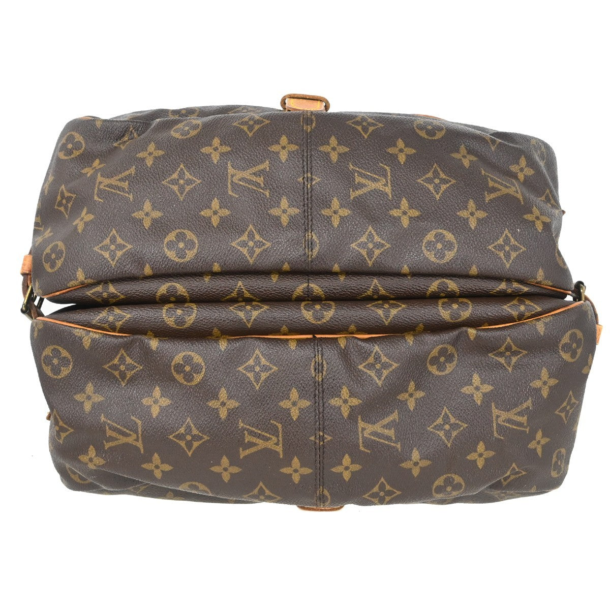Louis Vuitton Saumur Monogram Brown Canvas Shoulder Bag Bag (Pre-Owned)