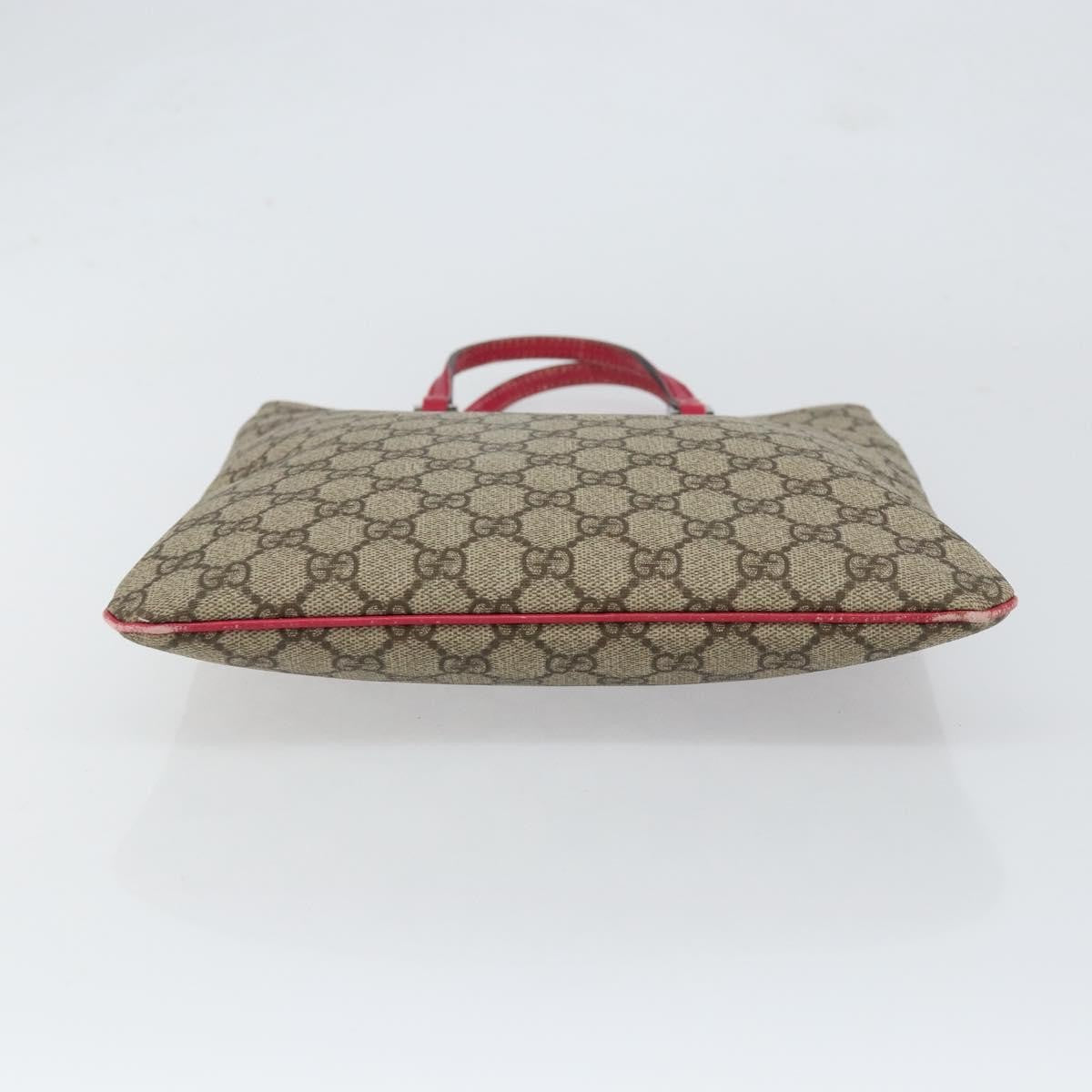 Gucci Joy Plus Flat Gg Coated Canvas Beige Pvc Tote Bag Bag (Pre-Owned)