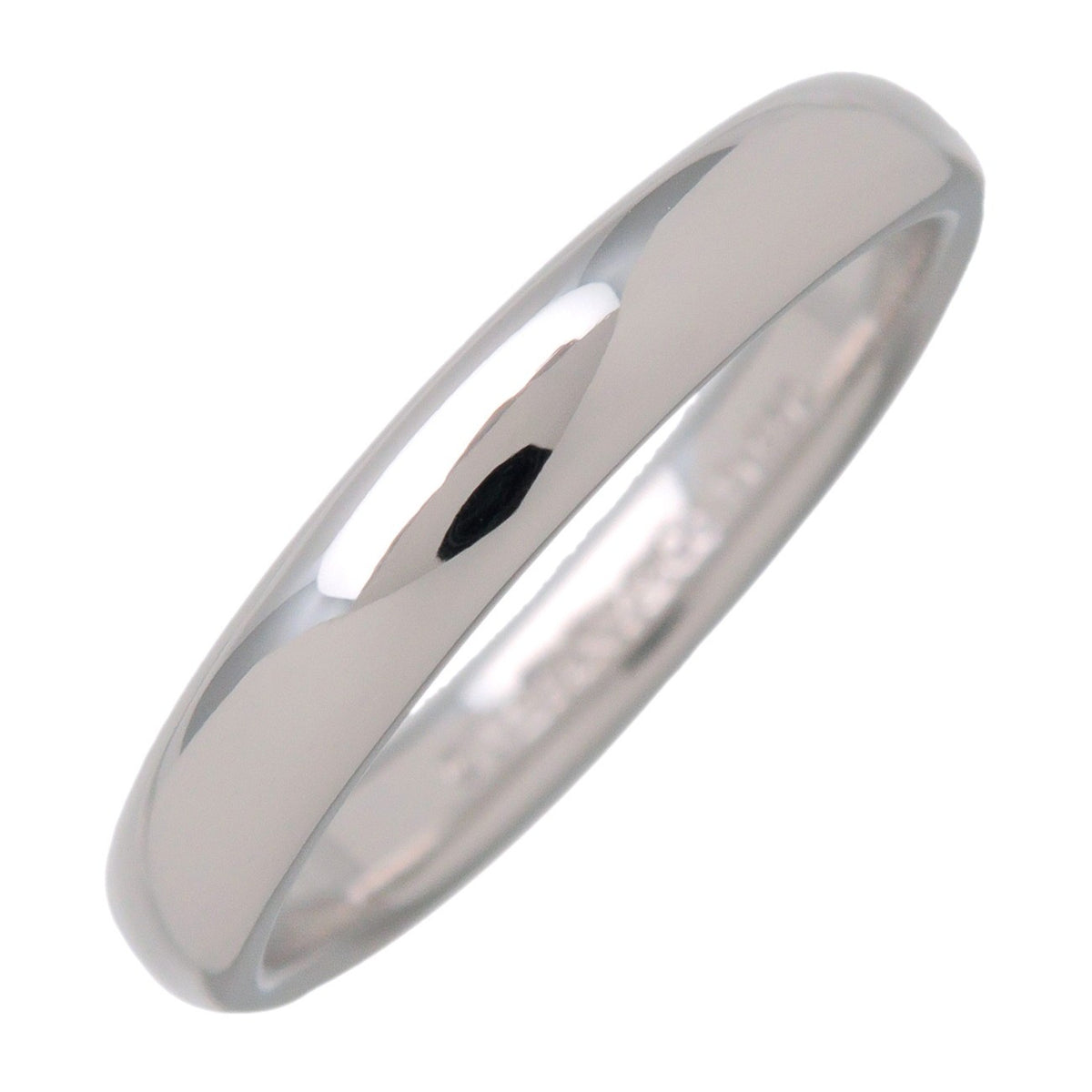 Tiffany & Co. Classic Wedding Band Platinum Silver Platinum Ring Jewelry (Pre-Owned)