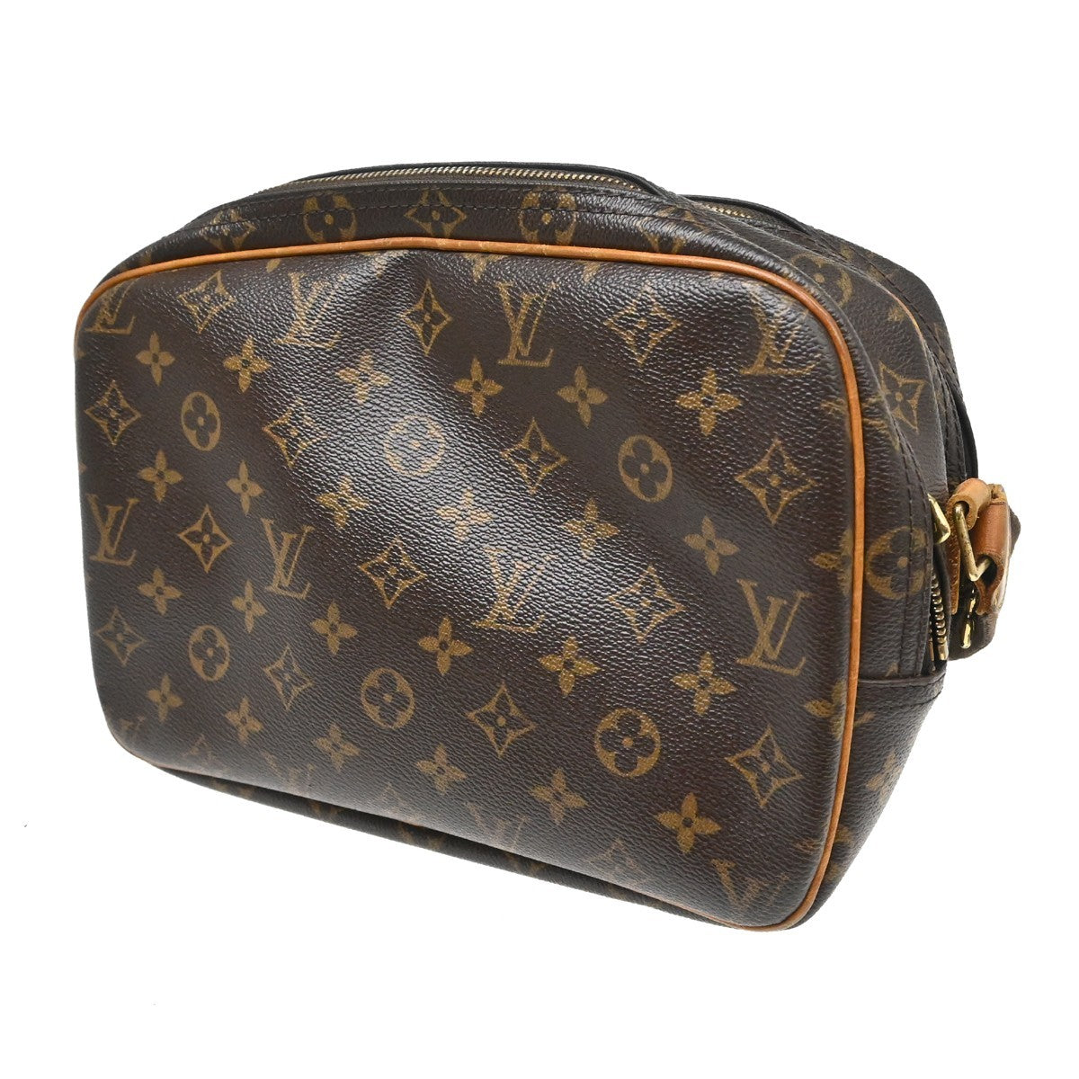 Louis Vuitton Reporter Monogram Canvas Brown Canvas Shoulder Bag Bag (Pre-Owned)