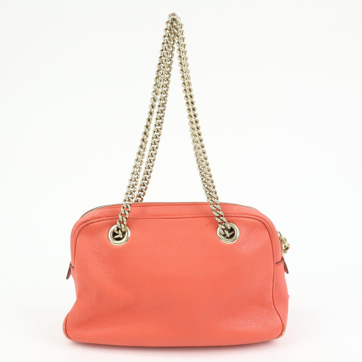 Gucci Soho Chain Zip Leather Pink Leather Shoulder Bag Bag (Pre-Owned)