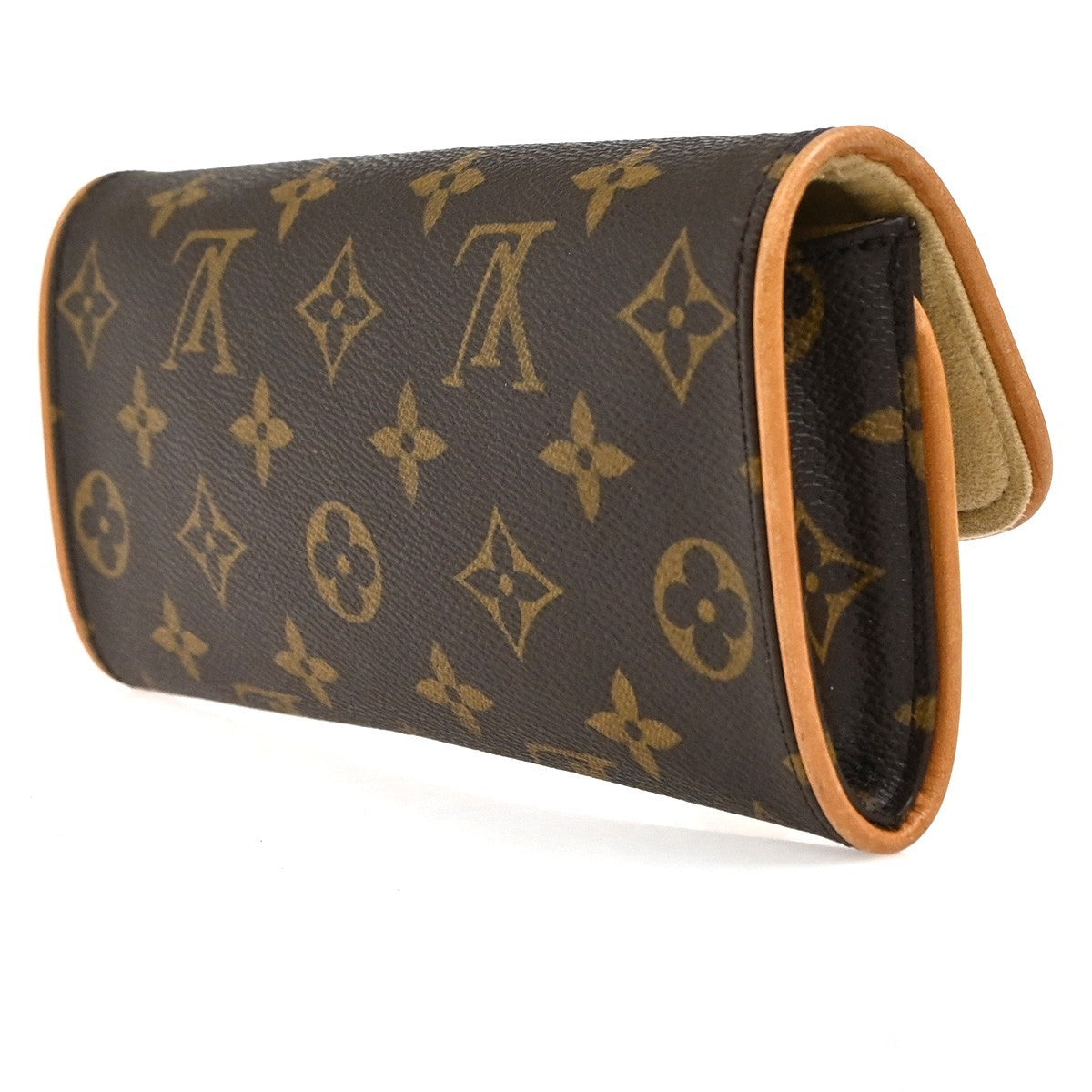 Louis Vuitton Twin Monogram Canvas Brown Canvas Clutche & Pouche Bag (Pre-Owned)
