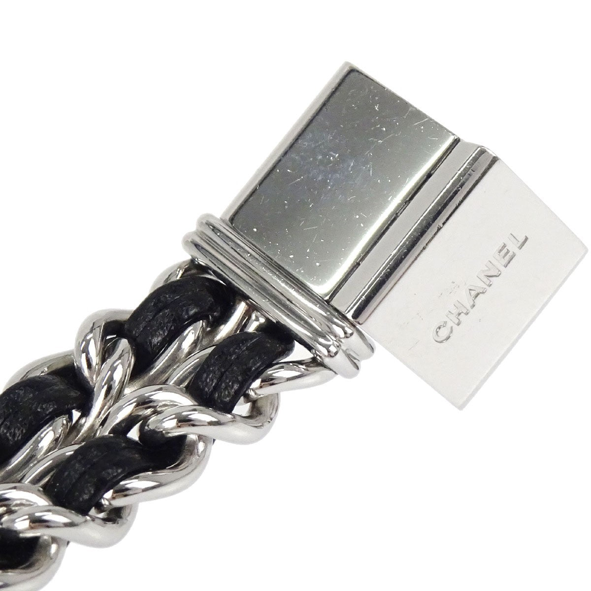 Chanel Premiere Rock Quartz Stainless Steel And Leather Watch (Pre-Owned)