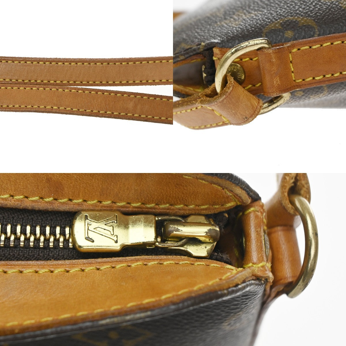 Louis Vuitton Drouot Monogram Brown Canvas Shoulder Bag Bag (Pre-Owned)