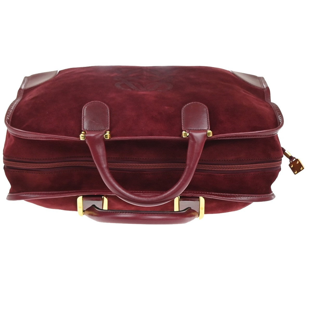 Loewe Amazona Suede Red Suede Handbag (Pre-Owned)